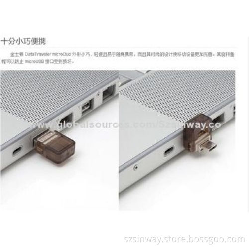 Micro Mini Dual USB Flash Drives, 1-32GB for Smartphone and iPad